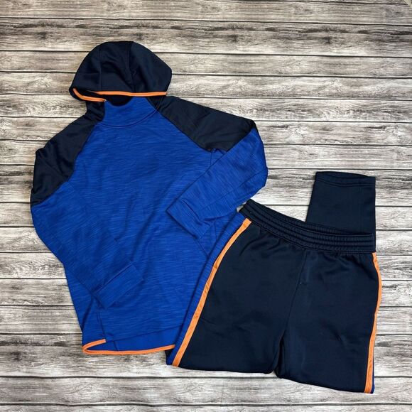 Old Navy Youth Kid Boys Techie Fleece Sweat Set Hoodie Pants Blue XL Extra Large - Picture 1 of 16